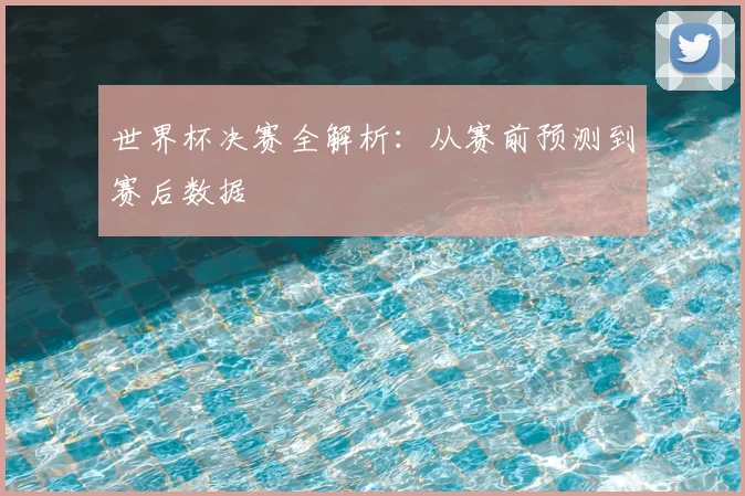 世界杯决赛全解析:从赛前预测到赛后数据